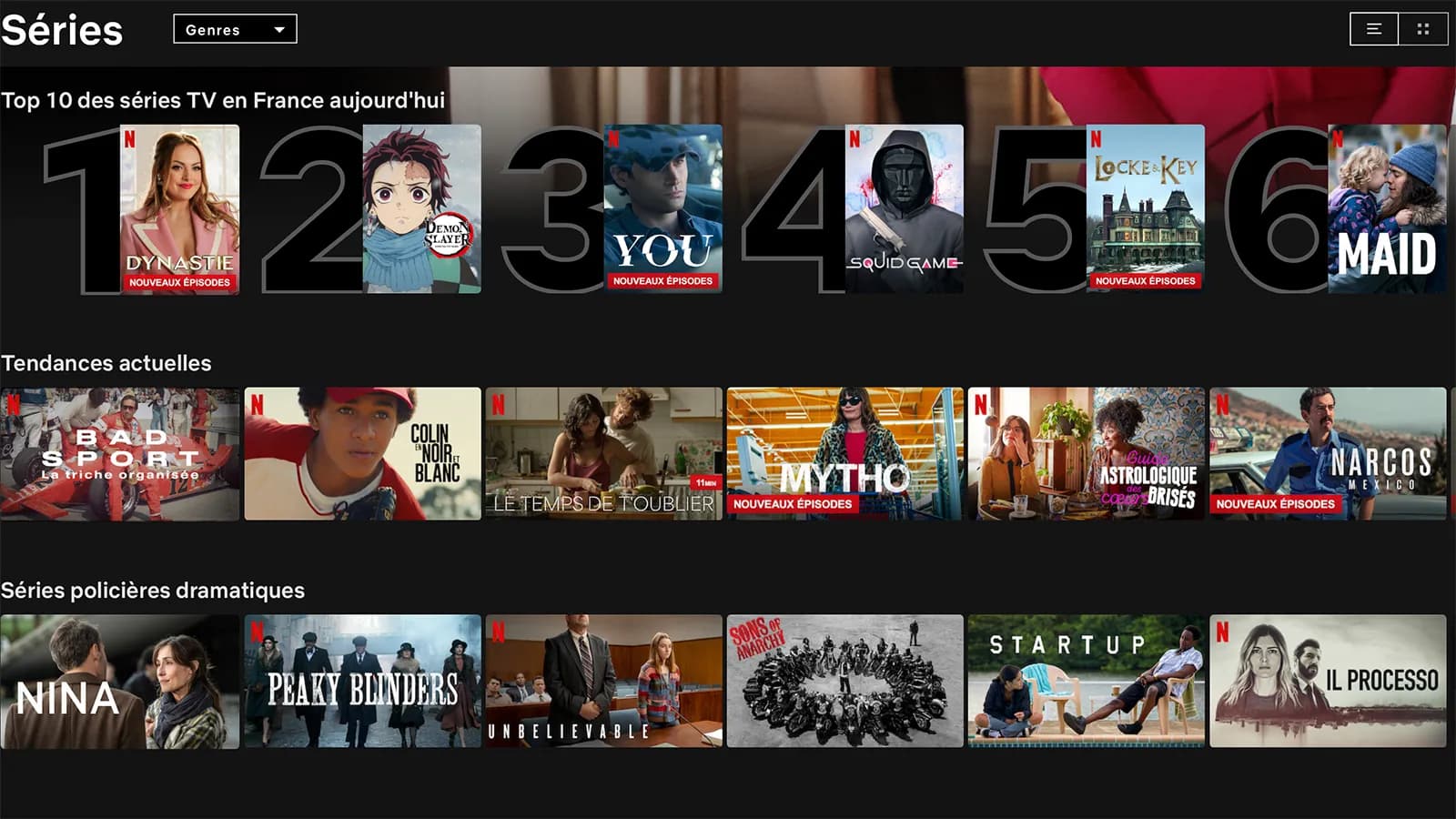 Les meilleures séries Netflix à ne pas manquer en 2024